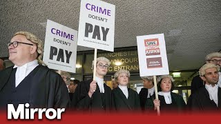 Barristers begin strike in row over legal aid funding [upl. by Chud]