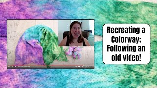 Recreating an Old quotDyeing by Feelquot Colorway by Referring to the Dyeing Video Dyepot Weekly 545 [upl. by Attey]