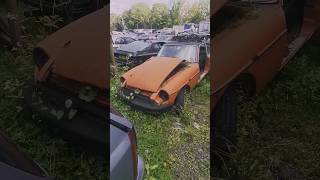 scrap yard car finds rare old MG GT FULL VIDEO coming soon mg barnfind scrapyard [upl. by Schilit]