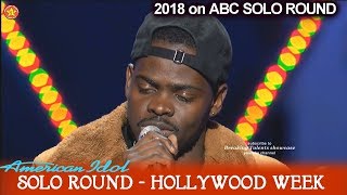 Ron Bultongez sings “Home” Solo Round Hollywood Week American Idol 2018 [upl. by Bryan538]