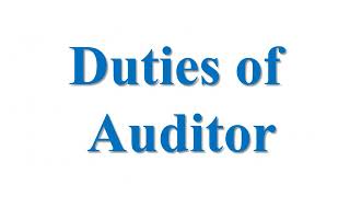 Auditing Company Auditors Rights Duties and Liabilities [upl. by Norreht63]