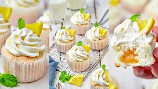 Lemon Angel Food Cupcakes [upl. by Jarietta]