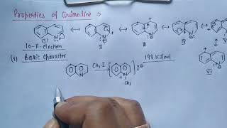 Lecture 12  Chemical properties of Quinoline Part02 [upl. by Maxie340]