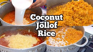 THE WINNING COCONUT JOLLOF RICE  COCONUT JOLLOF RECIPE  DIARYOFAKITCHENLOVER [upl. by Ammadas652]