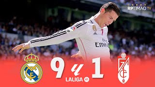 Real Madrid 9 x 1 Granada C Ronaldo 5 Goals ● La Liga 1415 Goals amp Highlights ᴴᴰ [upl. by Alwyn]