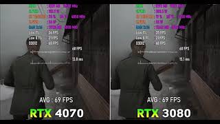 RTX 3080 vs RTX 4070 Silent Hill 2 Remake 1440p Ultra [upl. by Okia457]