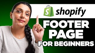 How to Create a Professional Shopify Footer Page For Beginners 2024 [upl. by Fregger]