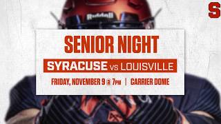 Syracuse Football Senior Night Promo [upl. by Ordnasela]