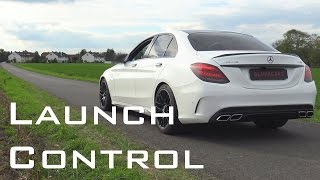 Mercedes C63 AMG 2015  Sound Acceleration Launchcontrol Onboard Autobahn 0250 Kmh [upl. by Liagibba]