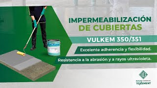 Impermeabilización de cubierta con Vulkem 350351 [upl. by Enilrad]