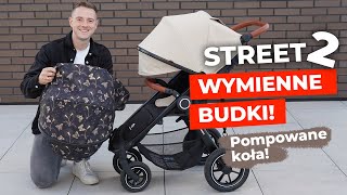 Wózek spacerowy z wygodnym siedziskiem i wymiennymi budkami PetiteampMars Street2  jaskoskleppl [upl. by Moretta946]