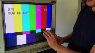 Sony PVM CRT Calibration  Menu Color Calibrations [upl. by Anastos]