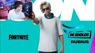 RUBIUS Presenta Su Skin en Fortnite Emote Mochila y Gesto [upl. by Icyak]