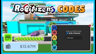 ALL ROCITIZENS CODES WORKING JAN 2021 [upl. by Elmer]