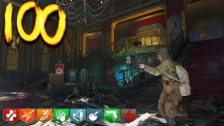 KINO DER TOTEN SPAWN ROOM ROUND 100 CHALLENGE Black Ops 3 Zombies [upl. by Limaa]