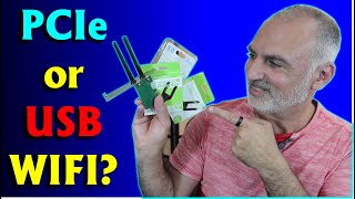 How to add WIFI and Bluetooth to a desktop PC PCIe WIFI vs USB WIFI benchmark [upl. by Leifer]