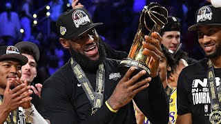 The Lakers FULL Trophy Presentation amp LeBron MVP Speech 🏆 [upl. by Shipp456]