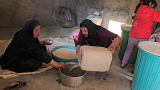 digging a well Mother and grandmothers bakery Creating a platform for work tools [upl. by Ydnew980]