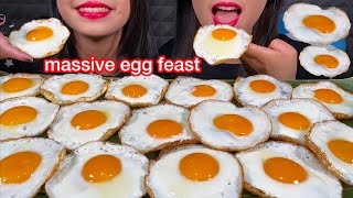 ASMR MASSIVE EGG FEAST STELLA  LARA 먹방 MUKBANG Eating Sounds [upl. by Hamon]