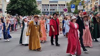 Festumzug der Schlossfestspiele Merseburg 2024 [upl. by Ahsuat]