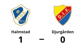 Halmstad BK  Djurgården IF 10  Allsvenskan Höjdpunkter [upl. by Irim]