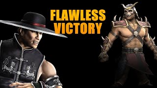 FLAWLESS VICTORY KUNG LAO VS SHAO KAHN MK9 [upl. by Mendy570]