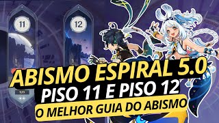 Como PASSAR NO ABISMO ESPIRAL 50 Piso 11 e 12 Guia e Dicas  Genshin Impact [upl. by Amal]