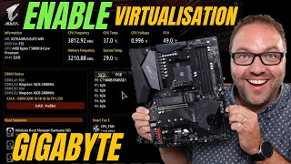 Enable Virtualisation on Gigabyte X570 Aorus Elite WiFi Motherboard SVM Mode in Bios [upl. by Serolod]