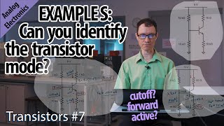 Example Problems Identify the mode 7Transistors [upl. by Bounds]