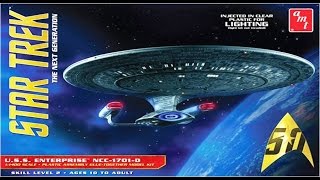 How to Build the Star Trek Enterprise NCC 1701D 11400 Scale AMT Model Kit 955 Review [upl. by Nihcas]