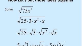 Square Roots with Variables Simplifying Math [upl. by Adnhoj536]