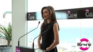 Miranda Kerr at Clear Scalp Hair amp Beauty Therapy Beauty Media Breakfast Video [upl. by Araek]