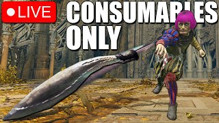 Elden Ring Consumables Only At LEVEL 1 Is Pain [upl. by Turino]