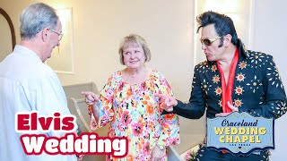 Al amp Vickis Elvis Wedding in Las Vegas  Graceland Chapel [upl. by Swihart]