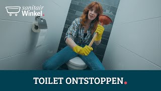 Wc  toilet ontstoppen Zo doe je dat [upl. by Archambault]