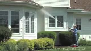 How to Clean Soffits amp Gutters with a Briggs and Stratton Pressure Washer [upl. by Wolfgram]