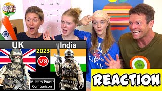 INDIA vs UK MILITARY POWER COMPARISON REACTION  BigAReact [upl. by Airreis]