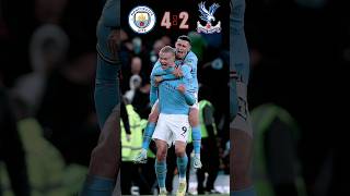 Haalands Hattrick 😱  Man City 🆚️ Palace 42 Match highlights football shorts ronaldo cr7 [upl. by Lanam]