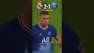 Real Madrid 🇪🇸 VS PSG 🇫🇷 UCL 2022 Mbappe Offside Benzema Aura [upl. by Bran]