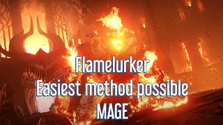 Flamelurker Easiest method possible Demons Souls Mage Early game [upl. by Dnomar23]