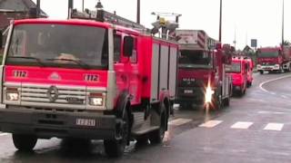 Défilé des pompiers de Soignies Juin 2011mp4 [upl. by Cumine]