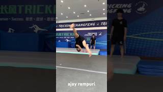 Somersault StuntsDance Mat Skillscreativeinspiration sometimesflipteachingtricking ytshorts [upl. by Ennaylloh]