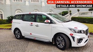 Kia Carnival Accessories For India  Modified Kia Carnival [upl. by Esaele]