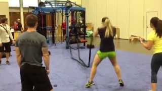 Battle rope free sliding anchor on the MoveStrong functional training station [upl. by Nievelt]