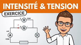 TENSION et INTENSITÉ  comment mesurer  ✏️ Exercice  PhysiqueChimie [upl. by Nodnal]