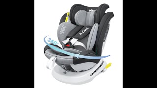 Miophy 946i iSize Baby Car Seat Installation Video [upl. by Nakah]