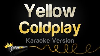 Coldplay  Yellow Karaoke Version [upl. by Osnofedli]