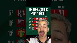 DEFINIDO OS 4 REBAIXADOS PARA SERIE C DO CAMPEONATO BRASILEIRO futebol [upl. by Iana]