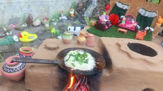 Miniature Cheese Omelette Recipe  Miniature Egg Pizza Recipe  Anda Pizza  Miniature Cooking [upl. by Nilyad]