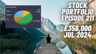 Stock Portfolio UK Episode 211 £356000  A look at the options 13072024 Trading212 ISA [upl. by Ellah]